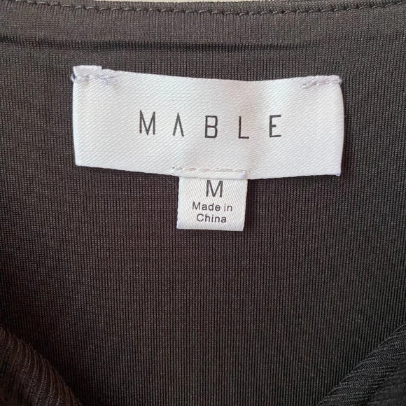 Mable Womens Medium Bodycon Cut Out Front Twist Mini Party Going Out Black Dress - Picture 16 of 16